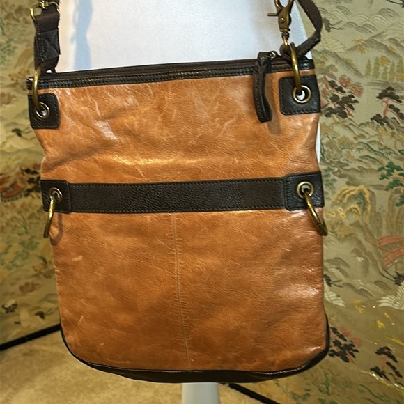 THE SAK LEATHER ANIMAL PRINT LEATHER CROSSBODY BAG - Picture 2 of 12